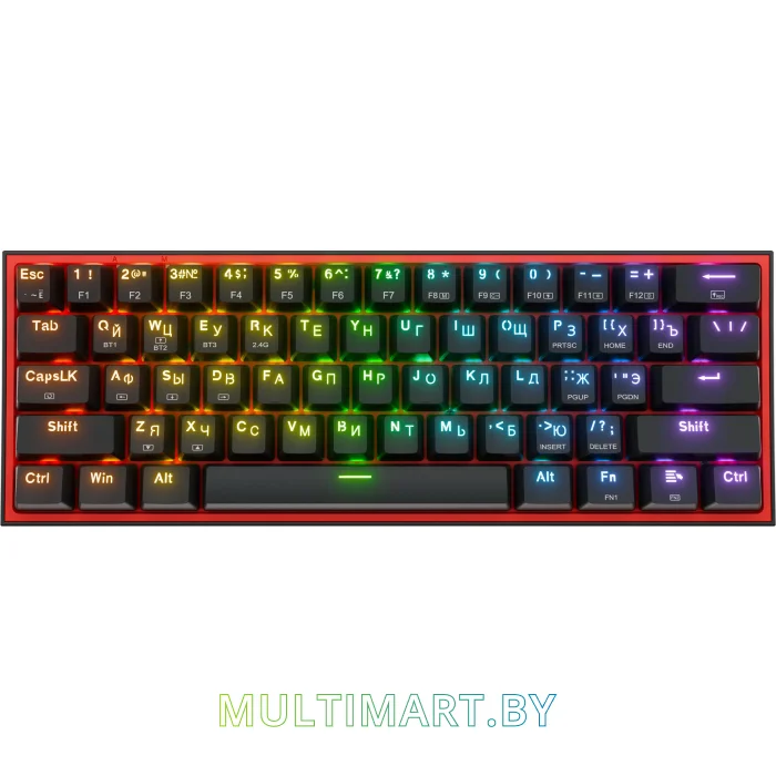 Клавиатура Redragon Fizz Pro (черный/красный)